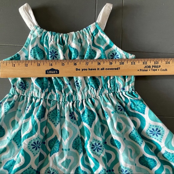GYMBOREE Girls Teal & White Sundress Size 4 - Picture 8 of 10